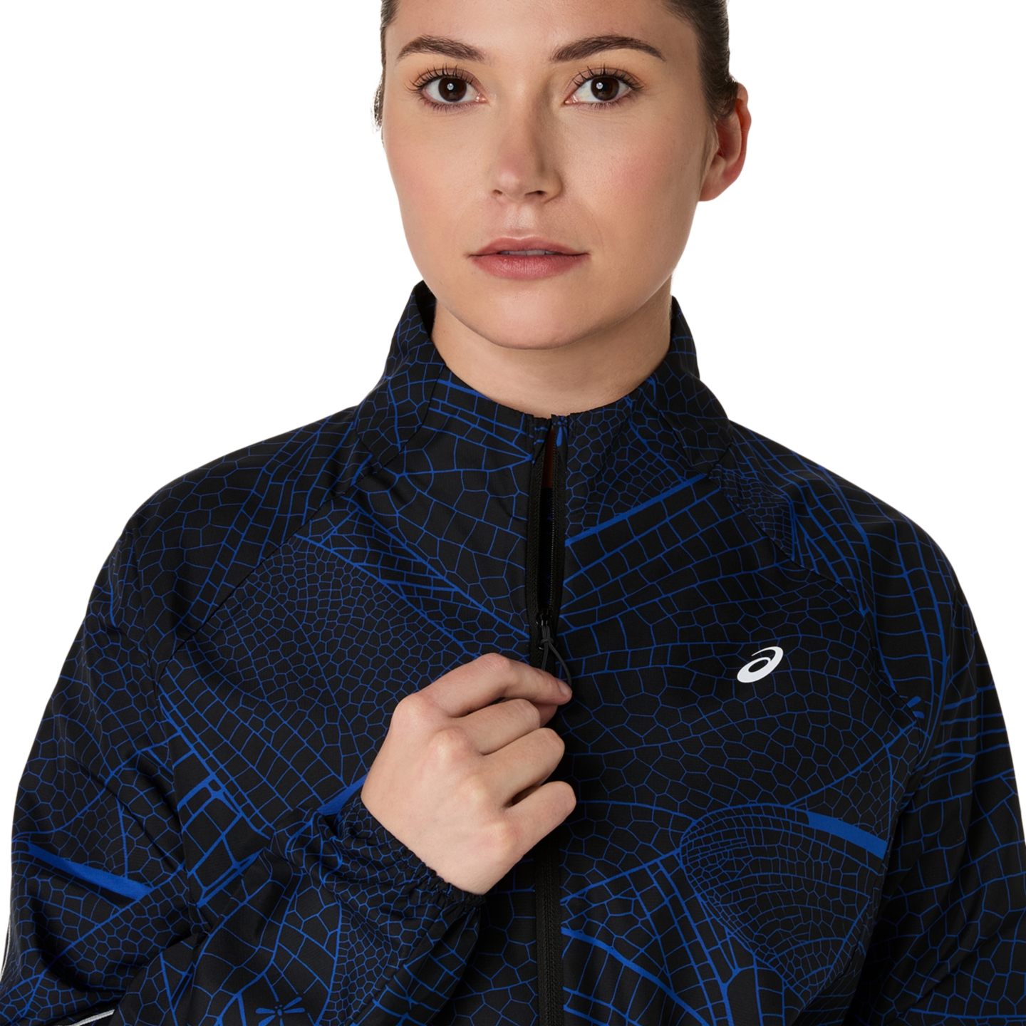 Женская куртка ASICS Road Lite-Show Packable, цвет: Чёрный / Кобальтовый — фото 3