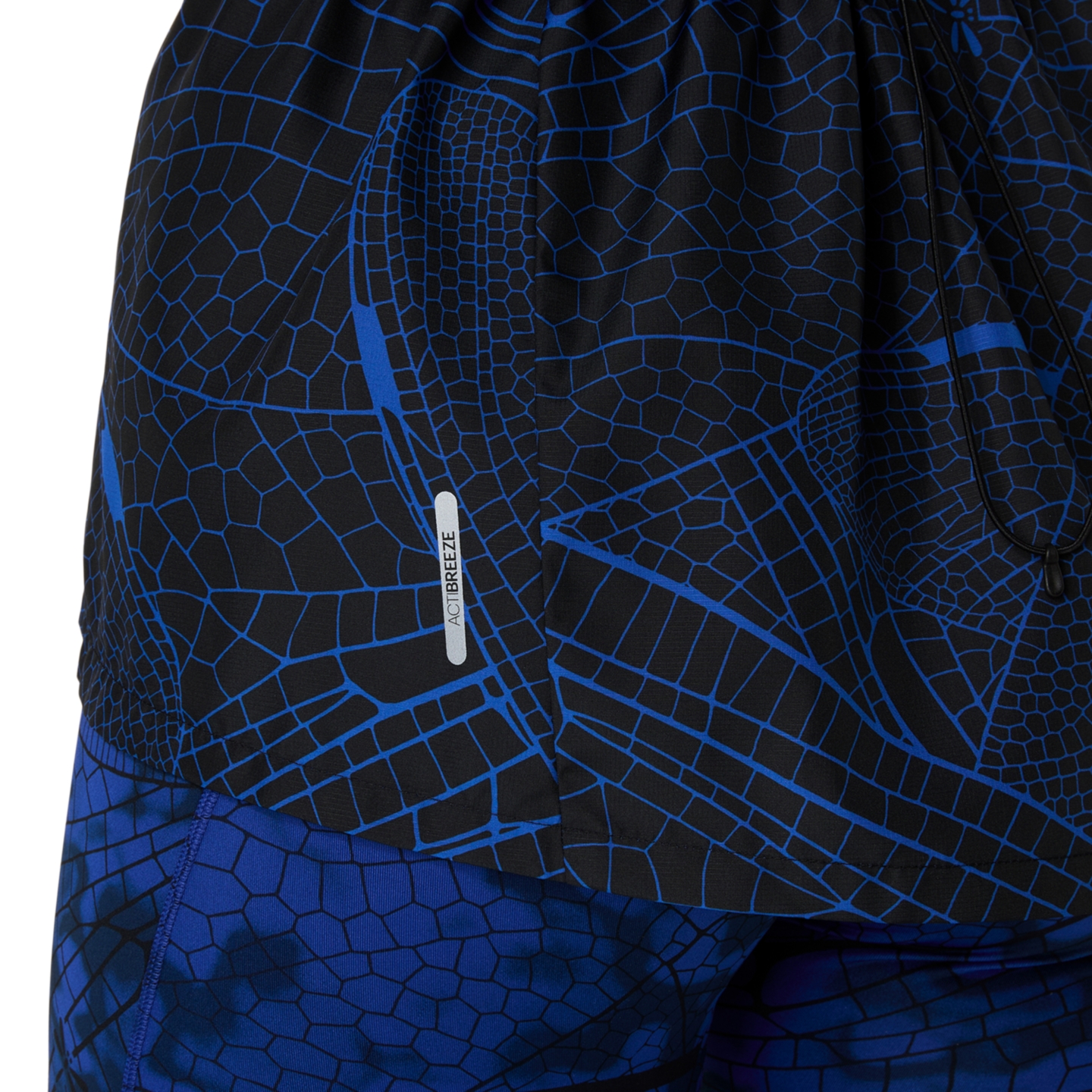 Женская куртка ASICS Road Lite-Show Packable, цвет: Чёрный / Кобальтовый — фото 6