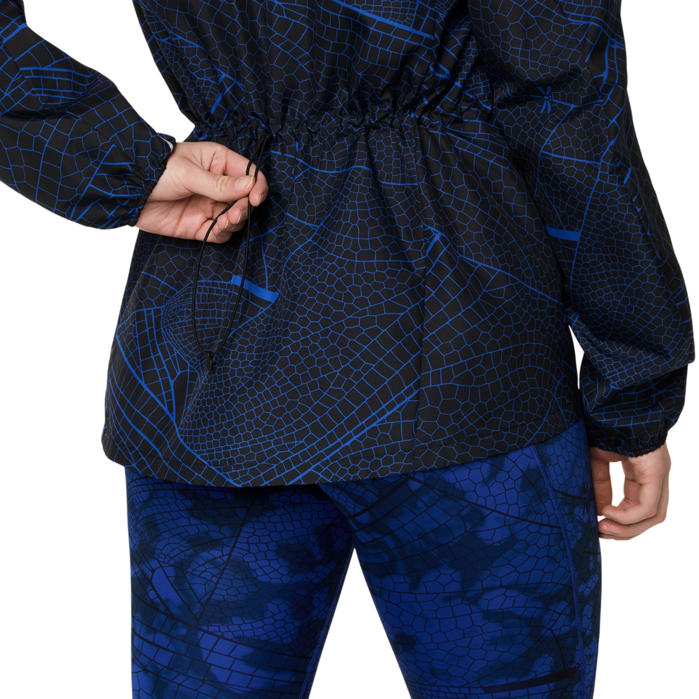 Женская куртка ASICS Road Lite-Show Packable, цвет: Чёрный / Кобальтовый — фото 7