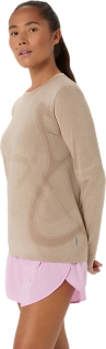 ROAD SEAMLESS LS TOP, Greige 3