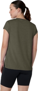 WOMEN'S HEATHER CREWNECK TOP, Image 2 of 6