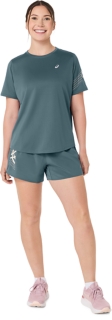 Image 7 of 7 of Women's FOGGY TEAL ICON 4IN SHORT Women's Shorts