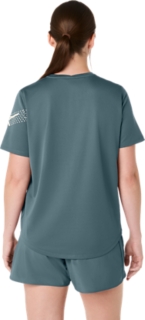 Image 2 of 7 of Women's FOGGY TEAL ICON SS TOP Women's Short Sleeve Shirts