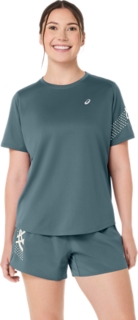 Alternative image view of ICON SS TOP,  FOGGY TEAL