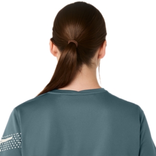 Image 6 of 7 of Women's FOGGY TEAL ICON SS TOP Women's Short Sleeve Shirts