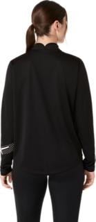 ICON LONG SLEEVE 1/2 ZIP TOP, Performance Black 2