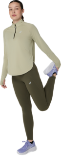 NAGINO RUN 1/4 ZIP LS TOP