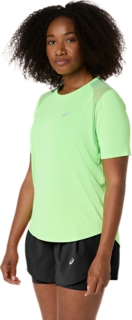 Image 3 of 7 of Women's ILLUMINATE GREEN ROAD SS TOP Short Sleeve Shirts