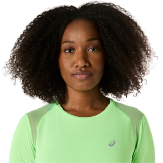Image 4 of 7 of Women's ILLUMINATE GREEN ROAD SS TOP Short Sleeve Shirts