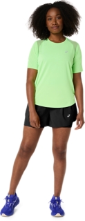 Image 7 of 7 of Women's ILLUMINATE GREEN ROAD SS TOP Short Sleeve Shirts