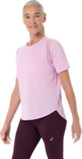 Image 3 of 8 of Women's HAZY LILAC ROAD SS TOP Running Clothing