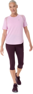 Image 8 of 8 of Women's HAZY LILAC ROAD SS TOP Running Clothing