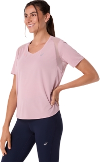 ROAD V-NECK SHORT SLEEVE TOP, Morganite 3