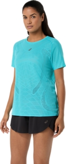 Image 3 of 6 of Women's ENERGY AQUA METARUN SS TOP Running Clothing