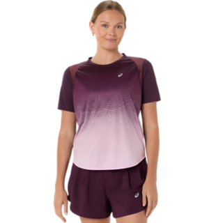 Alternative image view of ROAD FADE SS TOP,  DARK AUBERGINE/HAZY LILAC