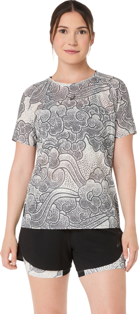Женский топ ASICS Limited Series Metarun Short Sleeve Top, цвет: Кремовый