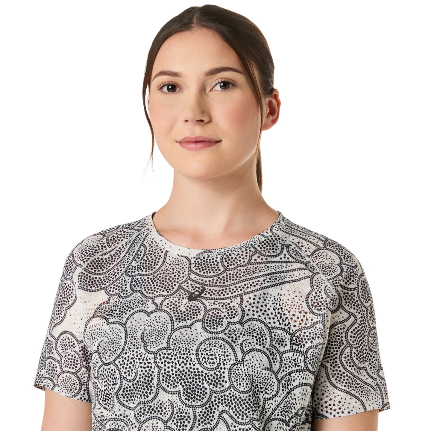 Женский топ ASICS Limited Series Metarun Short Sleeve Top, цвет: Кремовый — фото 4