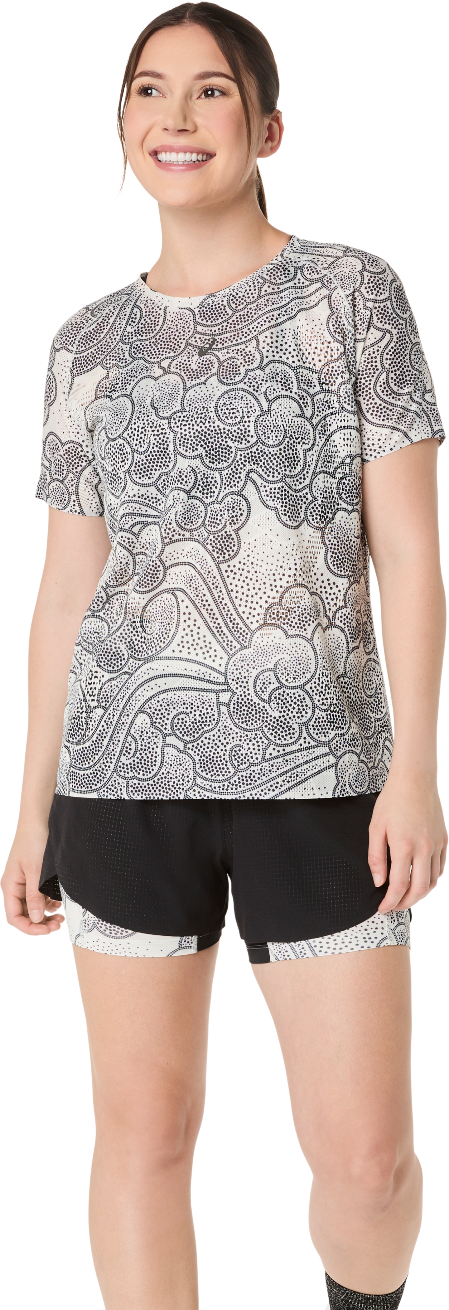 Женский топ ASICS Limited Series Metarun Short Sleeve Top, цвет: Кремовый — фото 7