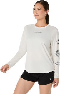 FUJITRAIL  LOGO LS TOP, Cream 3