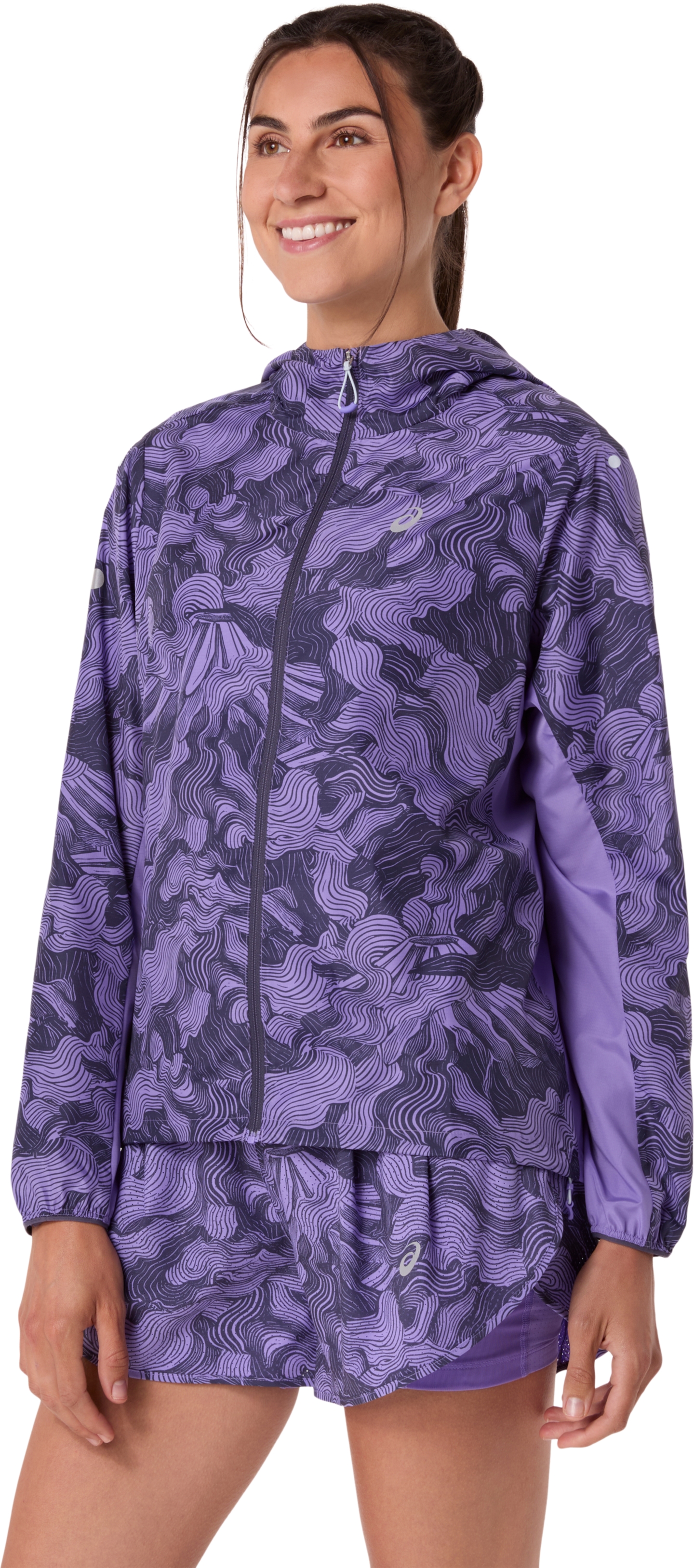 Женская куртка ASICS Fujitrail Packable, цвет: Аметистовый — фото 3