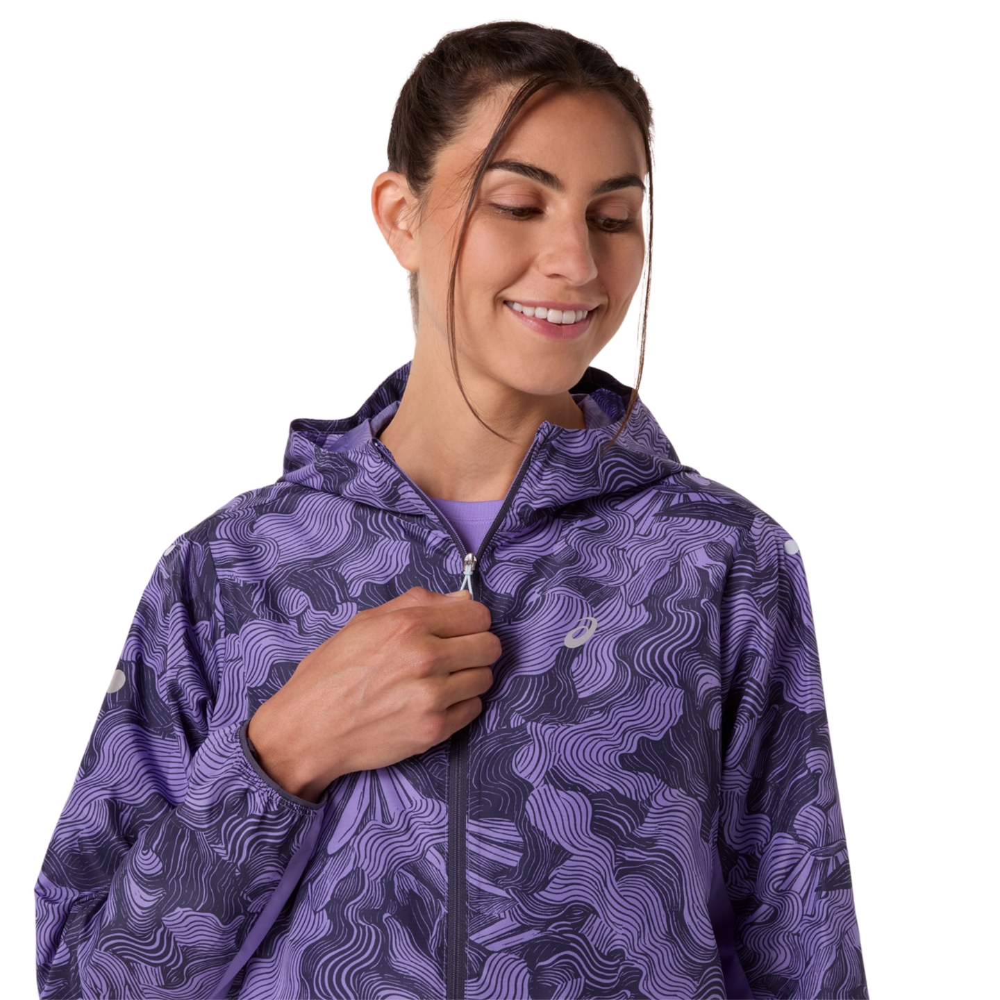 Женская куртка ASICS Fujitrail Packable, цвет: Аметистовый — фото 4