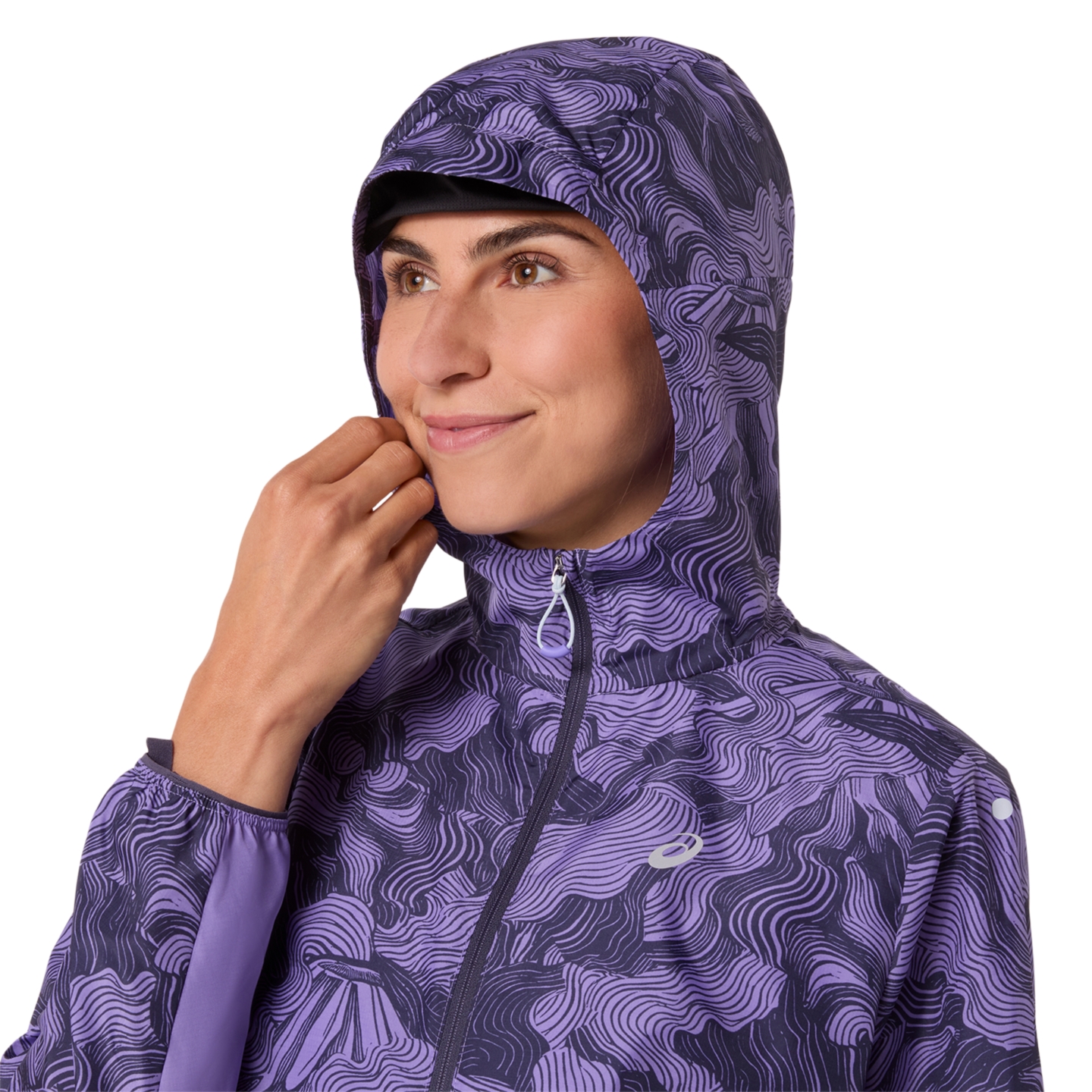 Женская куртка ASICS Fujitrail Packable, цвет: Аметистовый — фото 7