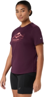 FUJITRAIL  LOGO SS TOP, Dark Aubergine 3