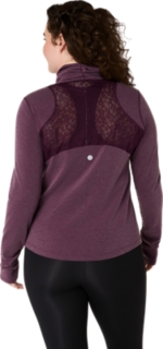 NAGINO RUN WINTER LONG SLEEVE TOP, Dark Aubergine 2