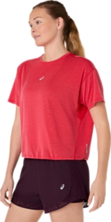 NAGINO RUN SHORT SLEEVE TOP, Speed Red 3