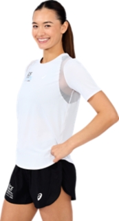 SM26 ASICS ROAD SHORT SLEEVED TOP, Brilliant White 3