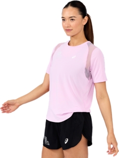 SM26 ASICS ROAD SHORT SLEEVED TOP, Image 3 of 6