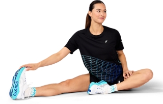 SM26 ASICS SILVER SHORT SLEEVED TOP, Image 6 of 6