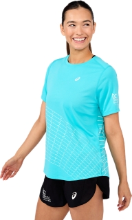 SM26 ASICS SILVER SHORT SLEEVED TOP, Image 3 of 7
