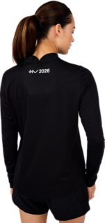SM26 ASICS ICON 1/2 ZIP, Performance Black 2