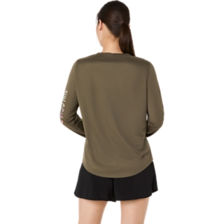 GCM26 ASICS SILVER LONG SLEEVED TOP, Image 2 of 3