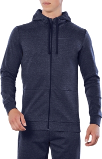 TAILORED FZ HOODY Men PEACOAT HEATHER notdisplayed ASICS UK