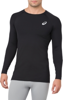 Base layer. 122291-0904 ASICS. Профессиональные футболки для бега мужские. Беговая одежда с длинными рукавами ASICS. Тайтсы мужские асикс Baselaer.