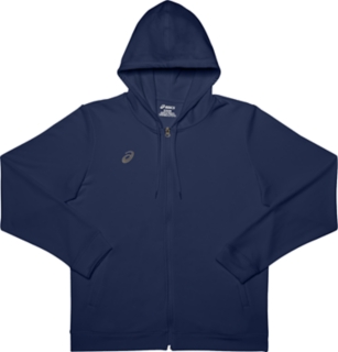 MEN S French Terry Full Zip Hoodie Navy Hoodies Sweatshirts ASICS