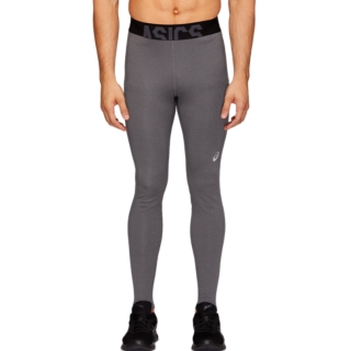 Mens M Thermopolis Tight Graphite Grey Heather Pants And Tights Asics