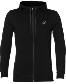 asics long coat fz hoodie