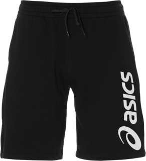 ASICS BIG LOGO SWEAT SHORT | MEN | PERFORMANCE BLACK/ BRILLIANT WHITE |  ASICS UAE