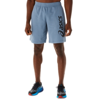 Men's ASICS BIG LOGO SWEAT SHORT | Blue/Performance Black | Shorts