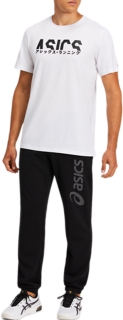 asics big logo sweat pant