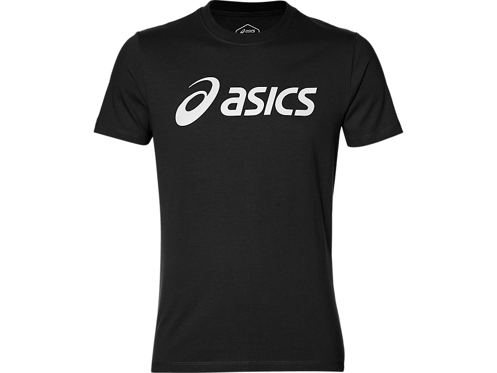 Men's ASICS BIG LOGO TEE | Performance Black/Brilliant White | Short Sleeve  Shirts | ASICS