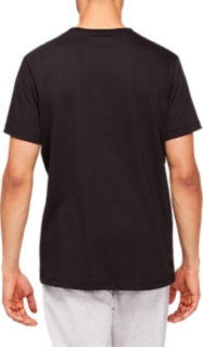 ASICS BIG LOGO TEE PERFORMANCE BLACK/BRILLIANT WHITE