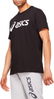 ASICS BIG LOGO TEE PERFORMANCE BLACK/BRILLIANT WHITE