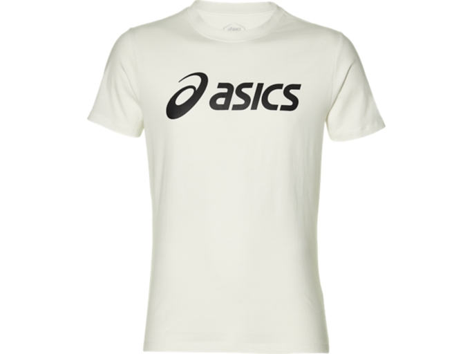 Men's ASICS BIG LOGO TEE, Brilliant White/Performance Black, T-Shirts