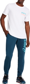 asics t shirt cyan