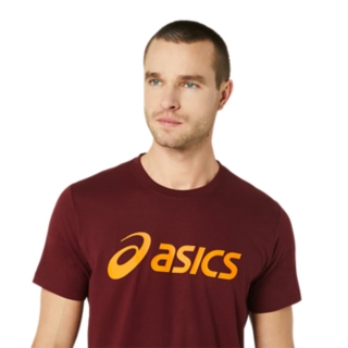 ASICS BIG LOGO TEE ANTIQUE RED/BRIGHT ORANGE