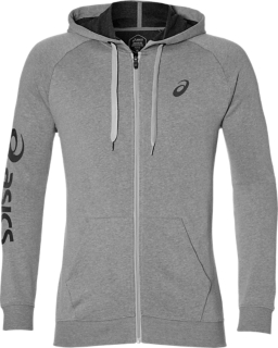 asics long coat fz hoodie